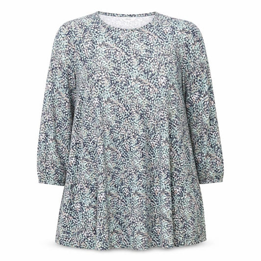 Marks and Spencer Womens Multicoloured Floral Viscose A-Line Size 22 Crew Neck Pullover