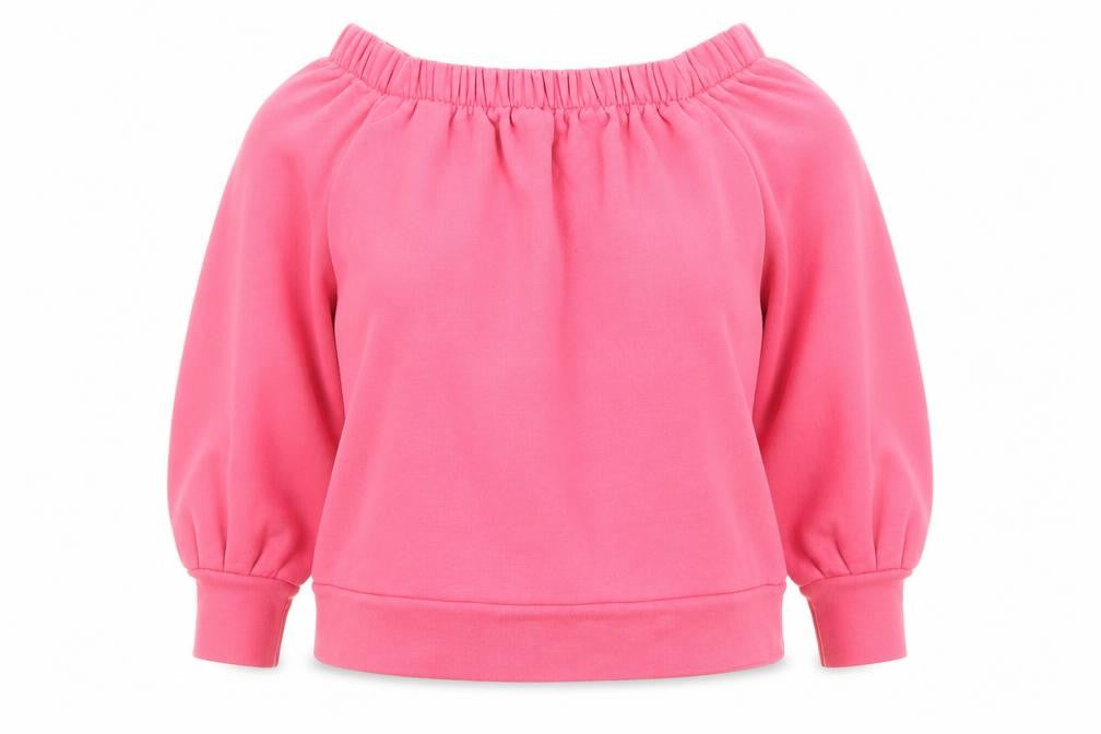 Very Womens Pink Cotton Pullover Sweatshirt Size 12 Pullover
