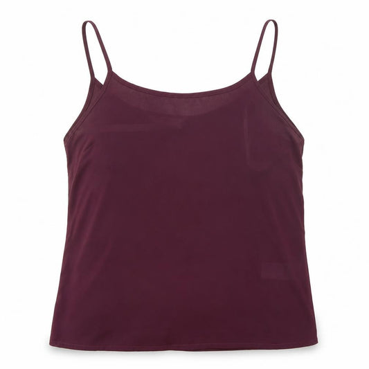New Look Womens Purple Polyester Camisole Blouse Size 10 Scoop Neck