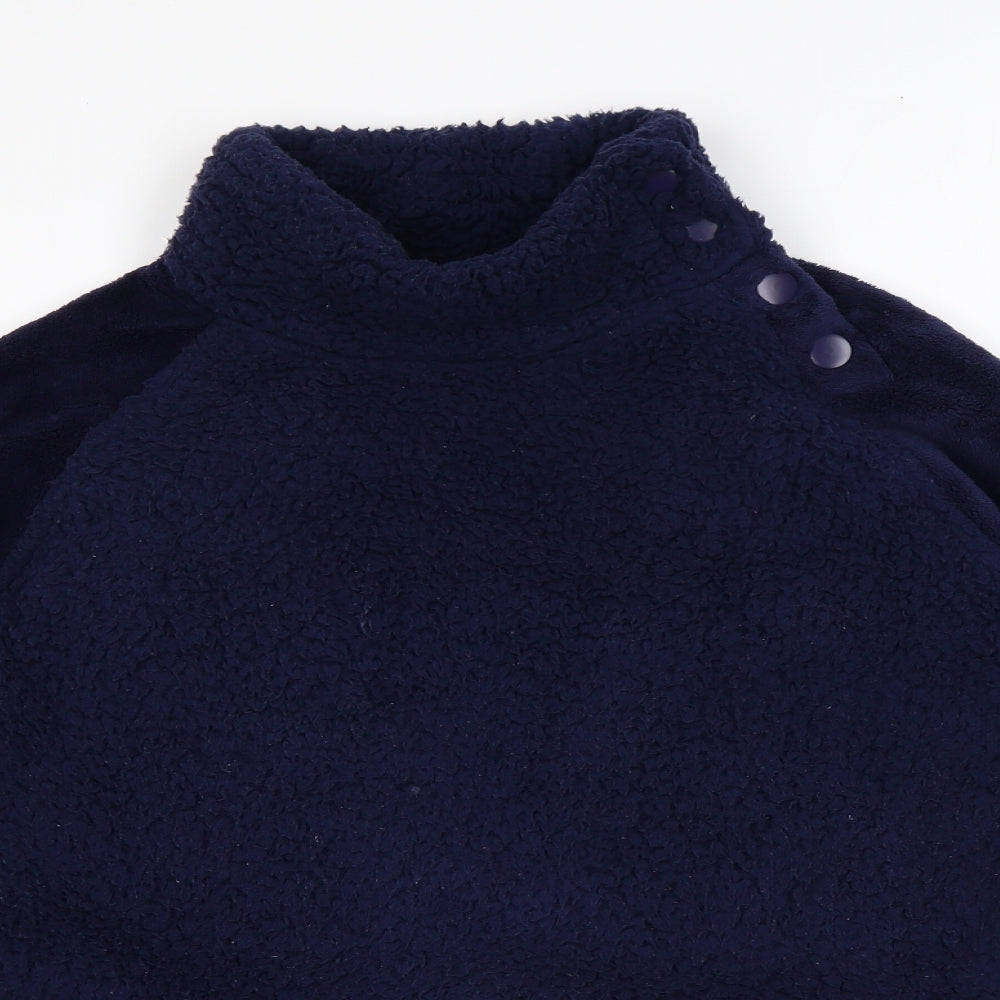 NEXT Womens Blue Polyester Pullover Sweatshirt Size M Snap