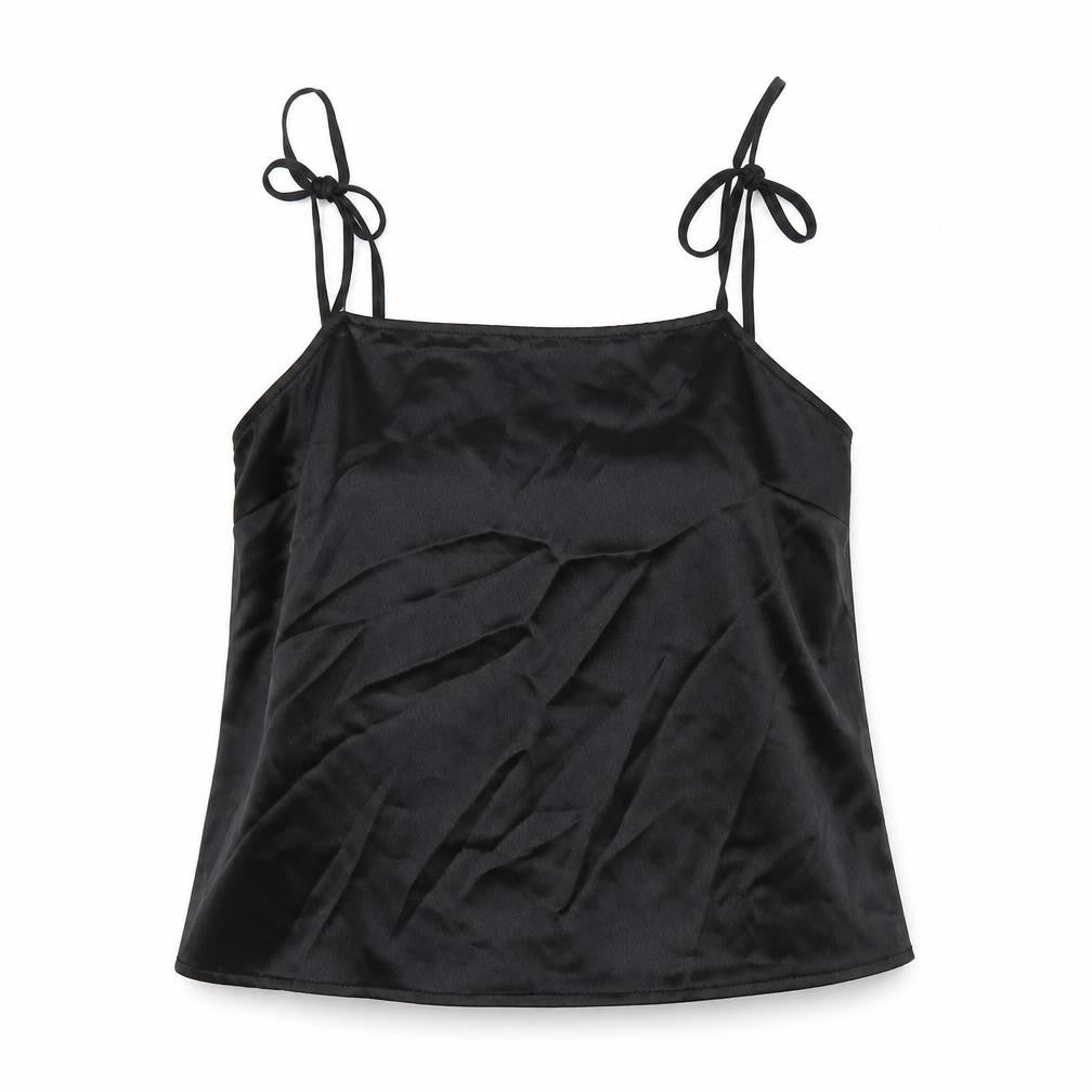 ASOS Womens Black Polyester Camisole Tank Size 12 Square Neck