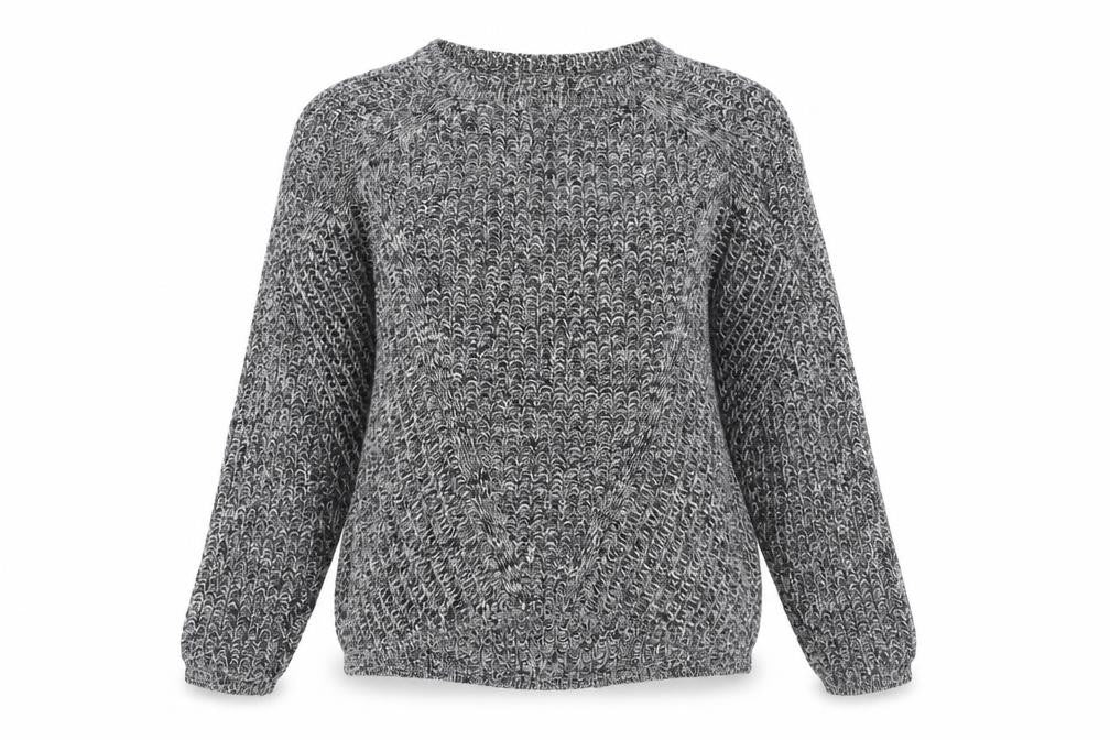 H&M Womens Black Round Neck Cotton Pullover Jumper Size S