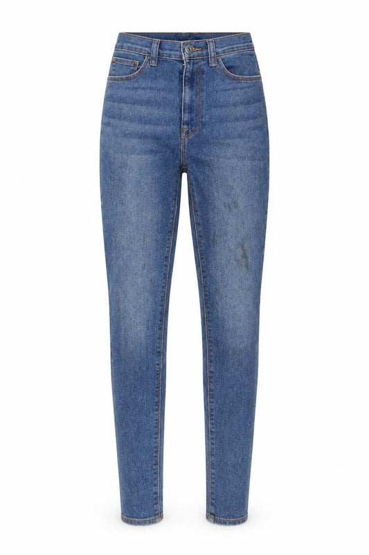 COLLUSION Womens Blue Cotton Skinny Jeans Size 26 in L28 in Regular Button