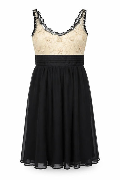 Next Womens Black Polyester A-Line Size 8 V-Neck Zip