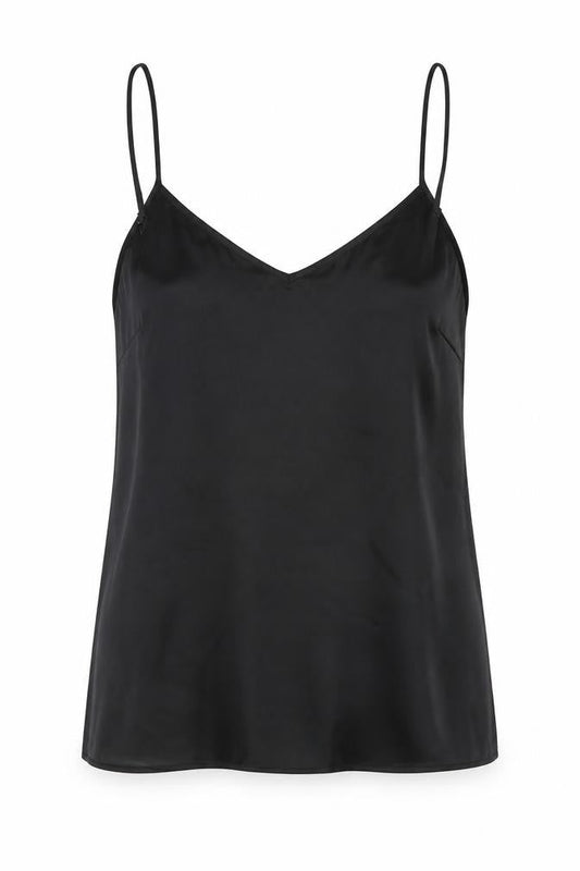 Marks and Spencer Womens Black Polyester Camisole Blouse Size 6 V-Neck