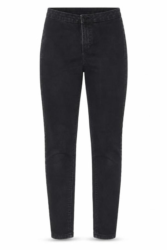 Marks & Spencer Womens Grey Cotton Skinny Jeans Size 8 L27 in Regular Zip - Pockets