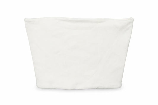 Zara Womens White Cotton Cropped T-Shirt Size L Off the Shoulder