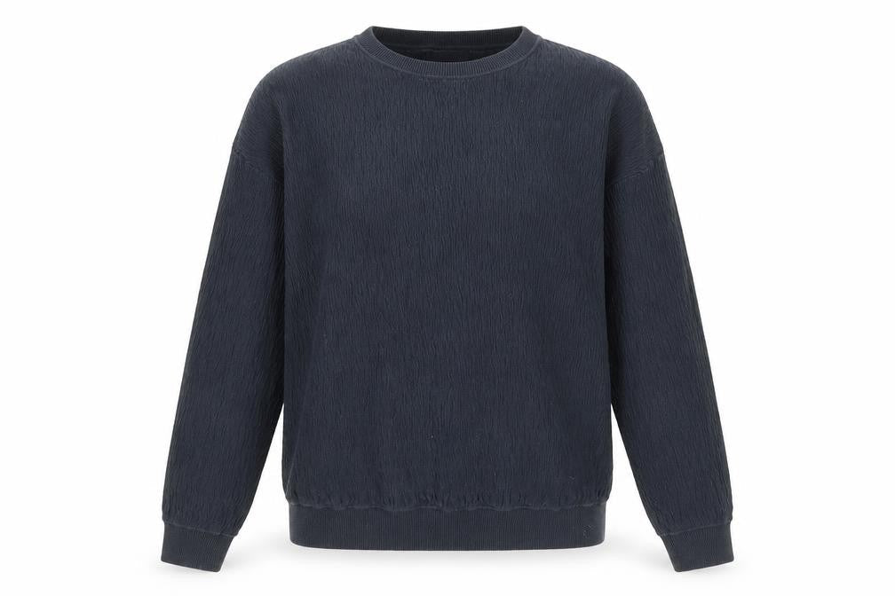John Lewis Womens Blue Crew Neck Cotton Pullover Jumper Size S