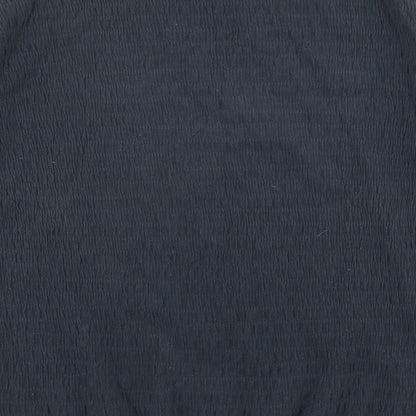 John Lewis Womens Blue Crew Neck Cotton Pullover Jumper Size S