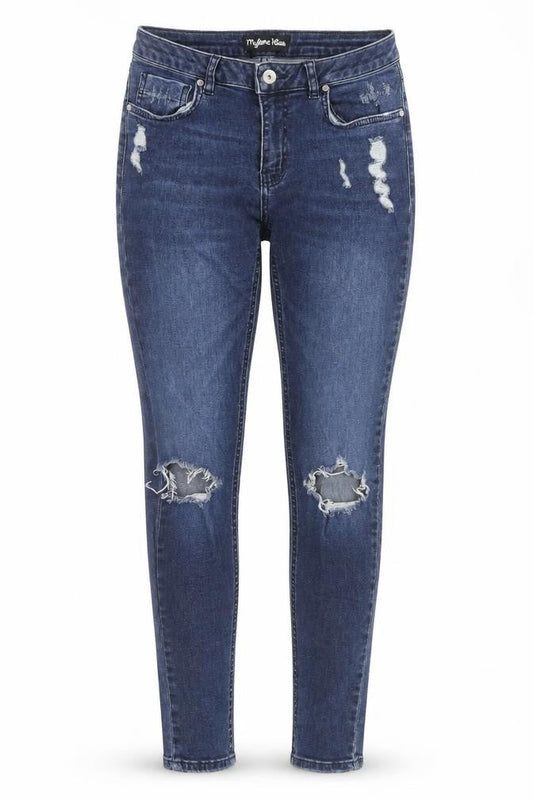 Myleene Klass Womens Blue Cotton Skinny Jeans Size 8 L28 in Regular Zip