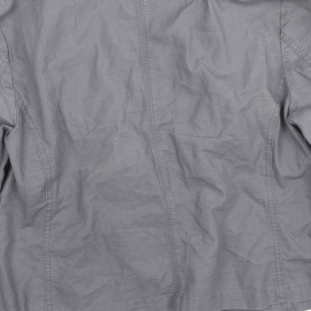 Marks and Spencer Womens Grey Jacket Blazer Size 10 Button