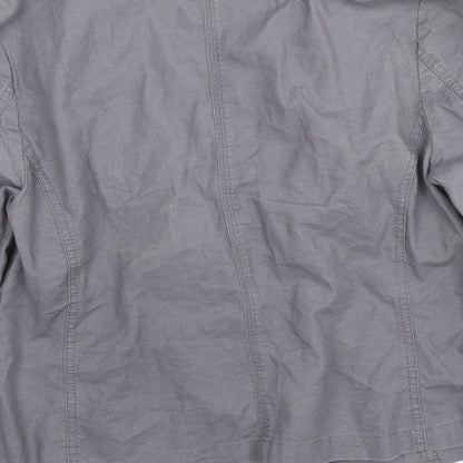 Marks & Spencer Womens Grey Jacket Blazer Size 10 Button