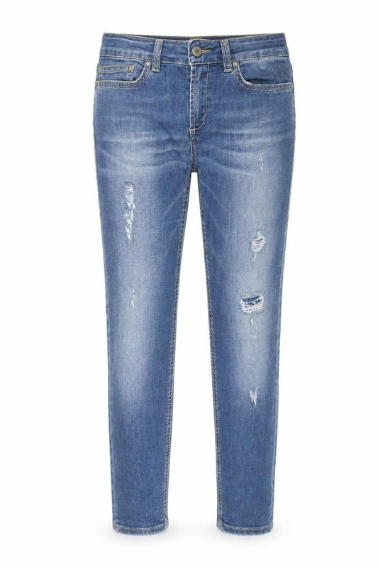 Dondup Womens Blue Cotton Skinny Jeans Size 29 in L27 in Regular Zip
