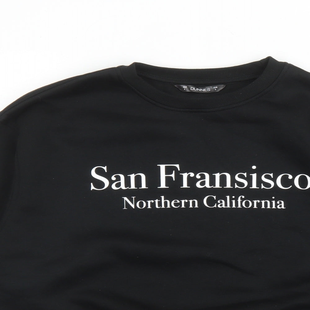 Dunnes Stores Womens Black Polyester Pullover Sweatshirt Size S Pullover - San Francisco