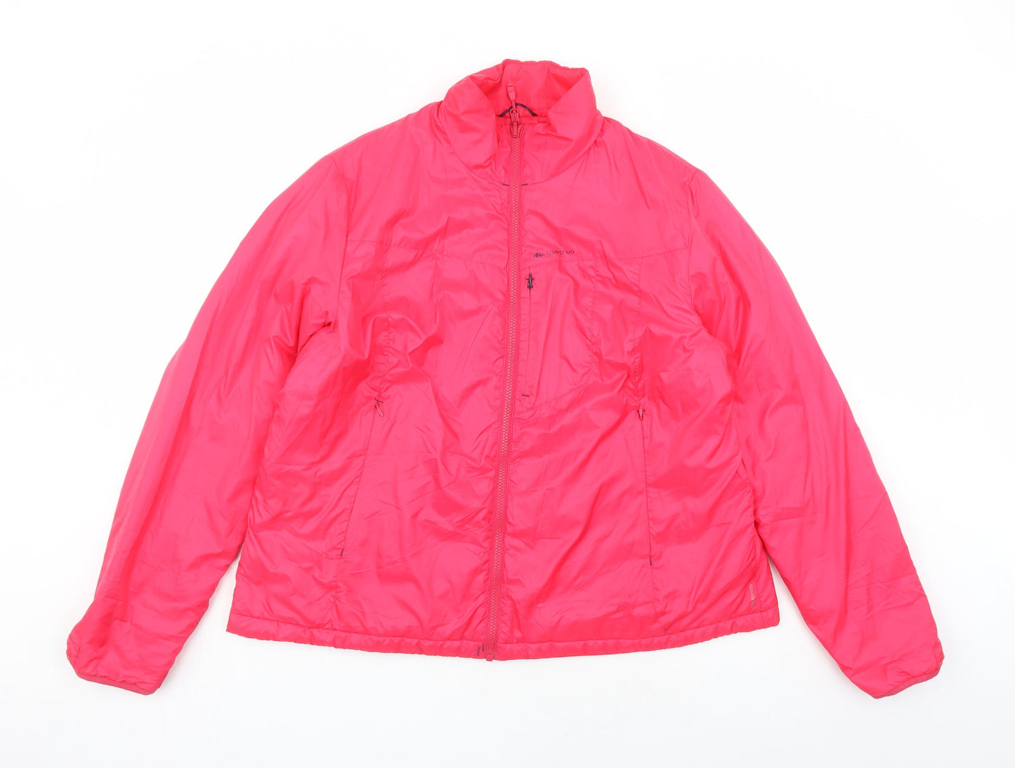 Quechua Womens Pink Jacket Size 2XL Zip