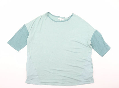 Capsule Womens Green Round Neck Rayon Pullover Jumper Size 20 - Size 20-22, Pockets