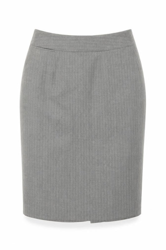 The Department Womens Grey Striped Polyester A-Line Skirt Size 10 Zip