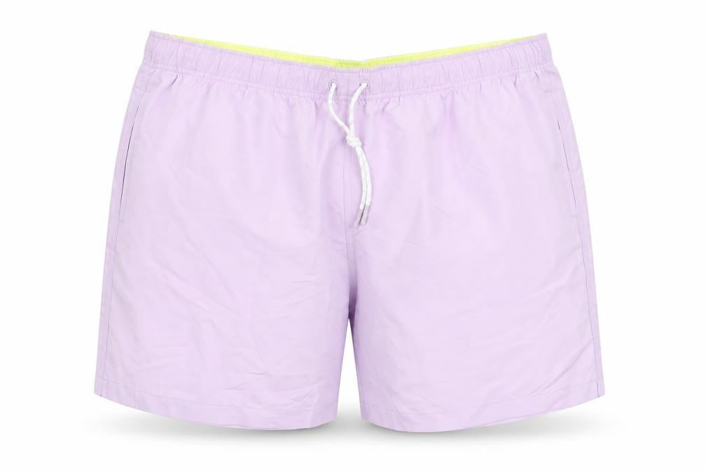 Marks & Spencer Mens Purple Polyester Bermuda Shorts Size 3XL L6 in Regular Drawstring