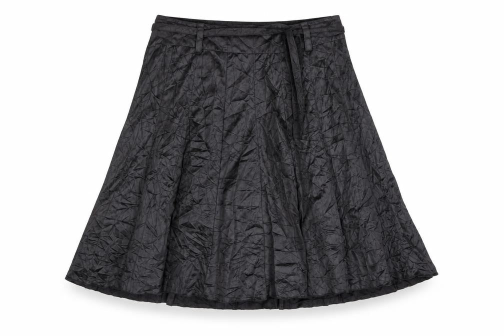Liv Womens Grey Polyester Flare Skirt Size 14 Zip - Belted