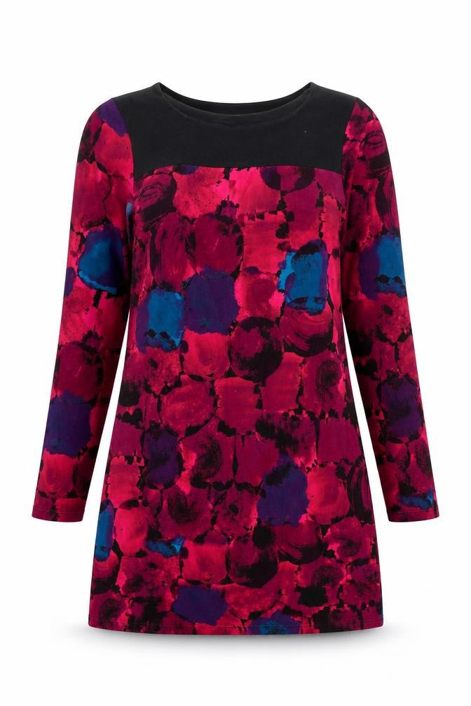 Braintree Womens Multicoloured Geometric Cotton Mini Size XS Round Neck Pullover