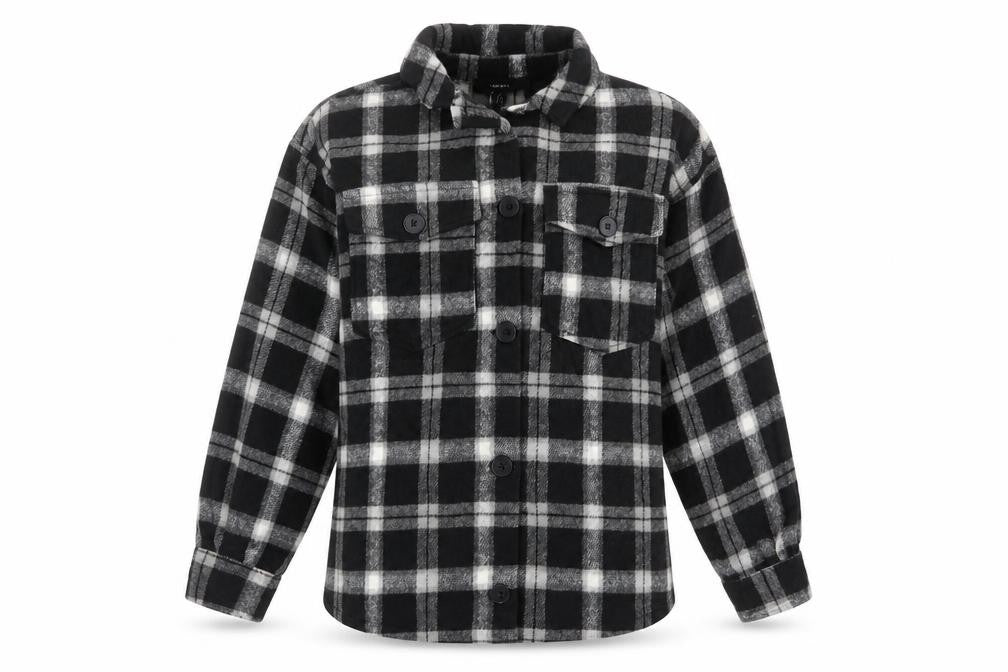 FOREVER 21 Womens Multicoloured Plaid Jacket Size XS Button