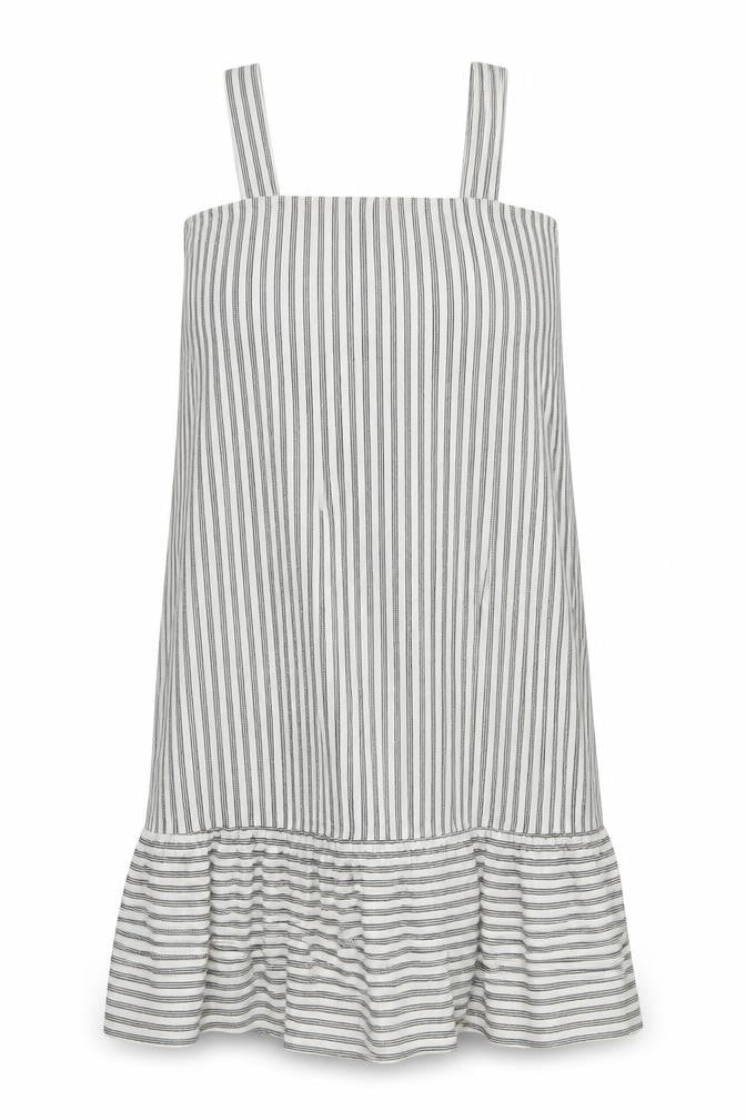 Very Womens White Striped Polyester Mermaid Size 12 Square Neck Pullover