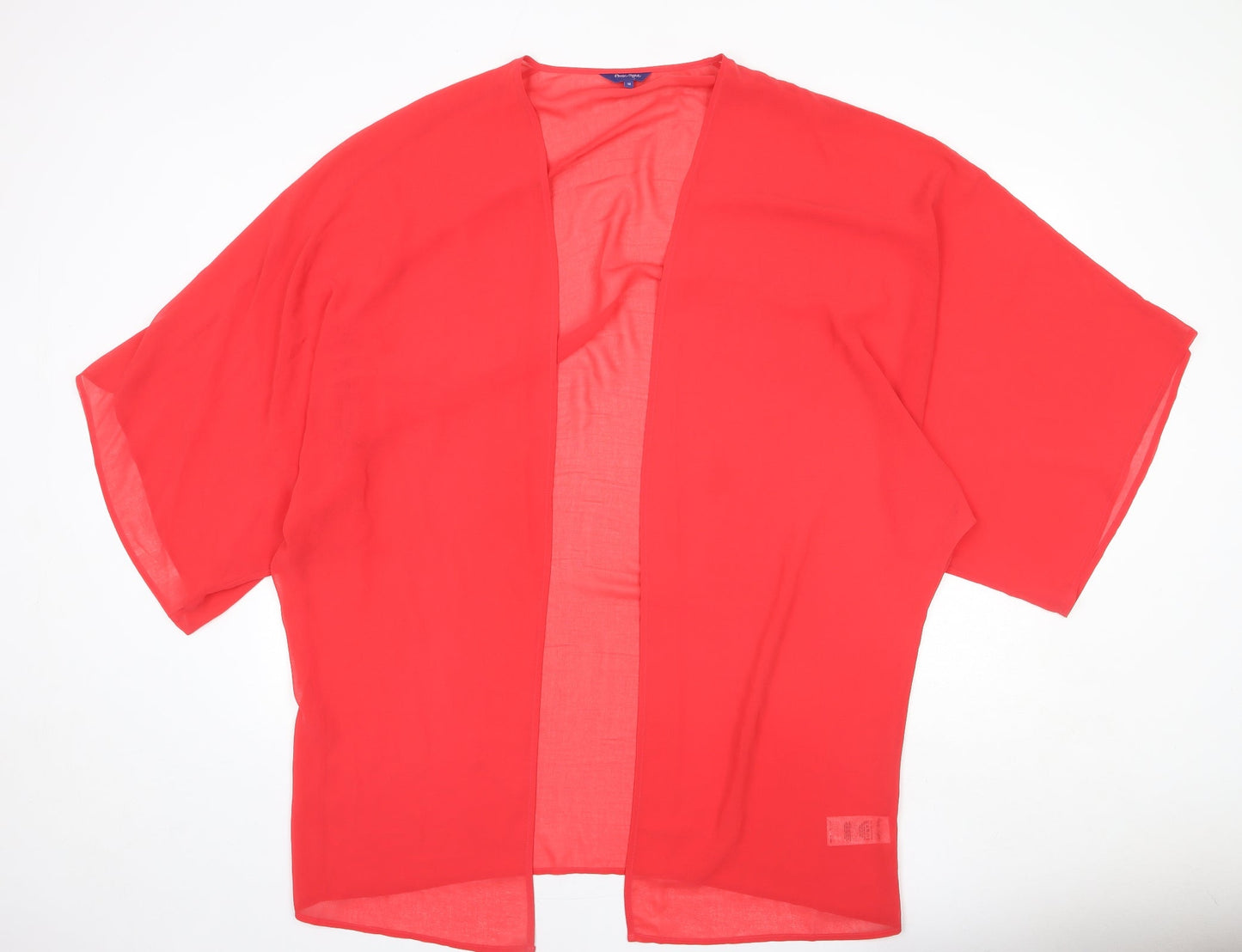 Phase Eight Womens Red Polyester Basic Blouse Size M V-Neck - Kimono