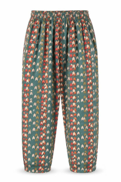 PRETTYLITTLETHING Womens Multicoloured Geometric Polyester Trousers Size 8 L24 in Regular Drawstring