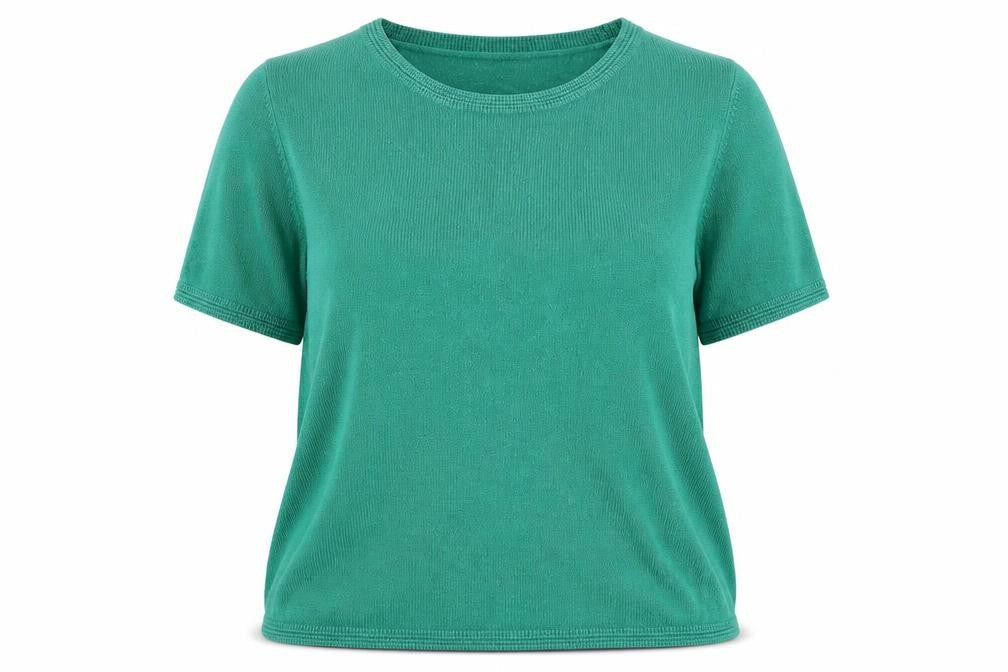 Classics Womens Green Round Neck Acrylic Pullover Jumper Size 18