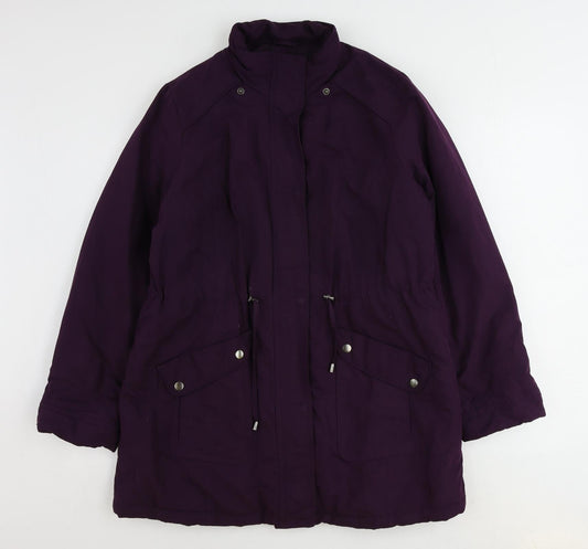 BHS Womens Purple Jacket Size 12 Zip