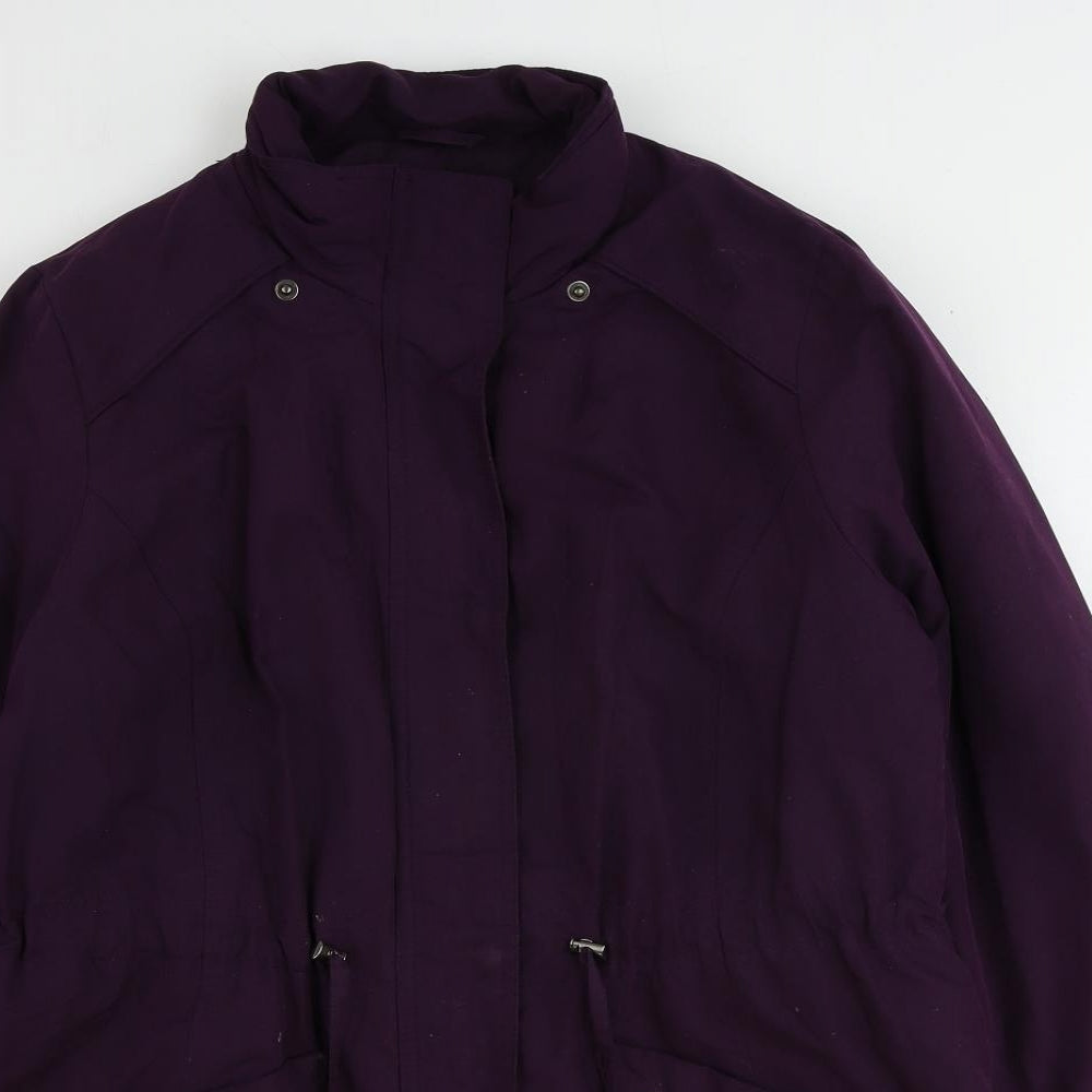 BHS Womens Purple Jacket Size 12 Zip