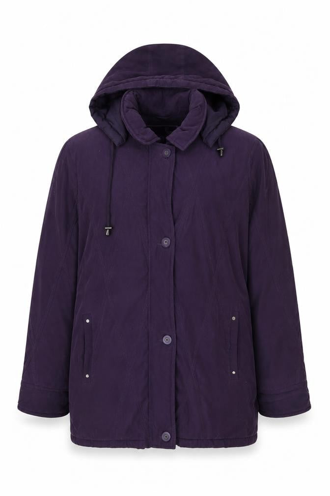 Bonmarché Womens Purple Jacket Size L Zip