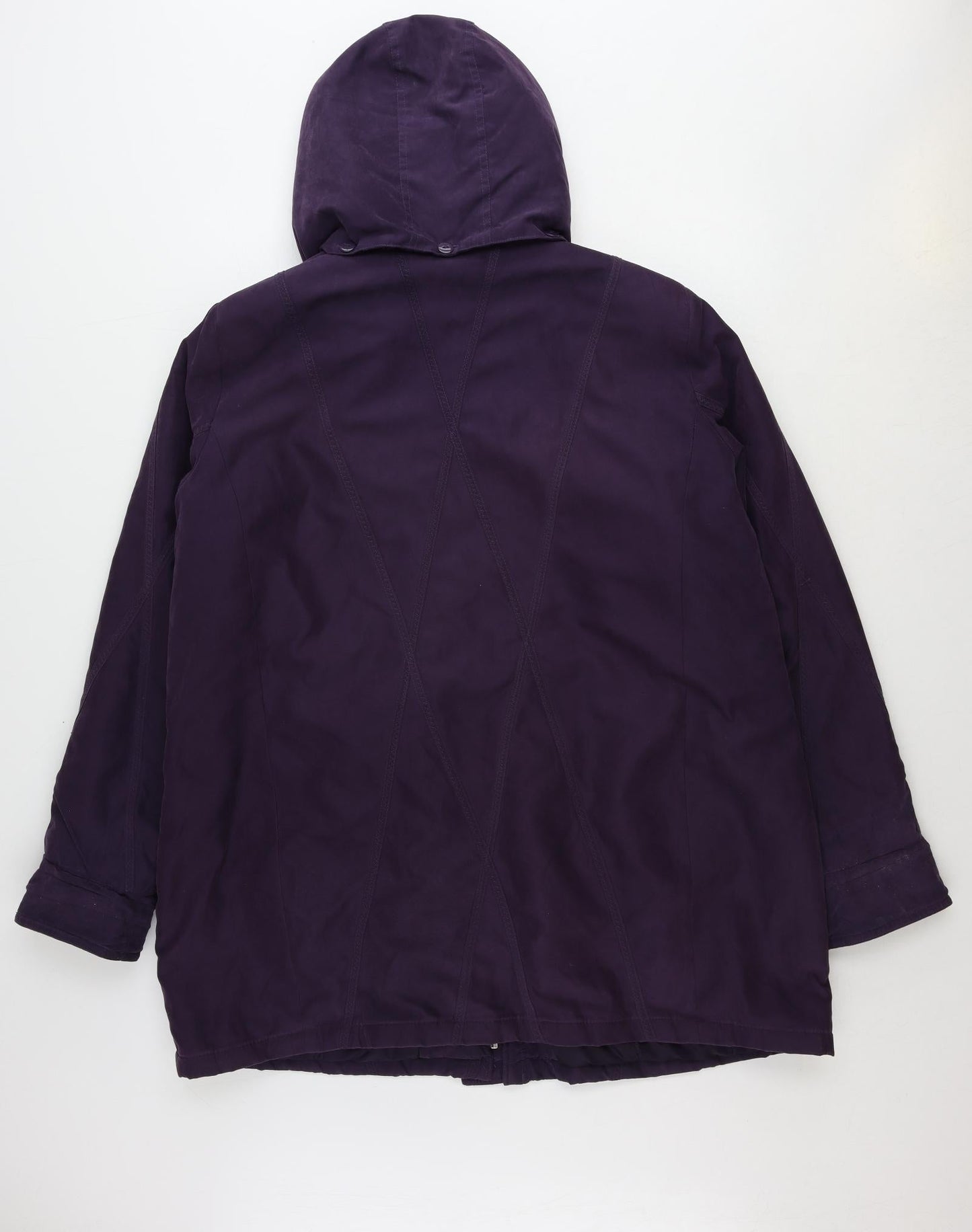 Bonmarché Womens Purple Jacket Size L Zip