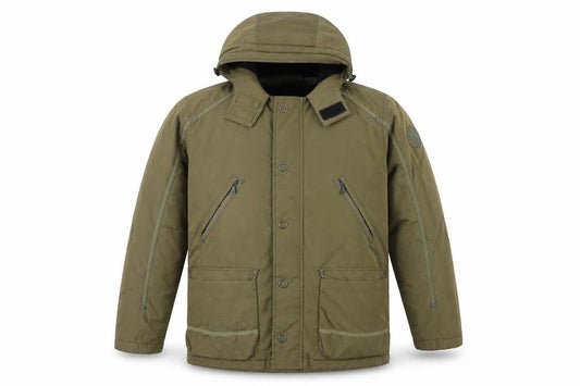 Strellson Mens Green Rain Coat Coat Size L Zip - Marks on front and back
