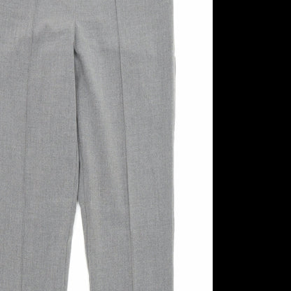 Epilogue Womens Grey Polyester Trousers Size 10 L30 in Regular Zip