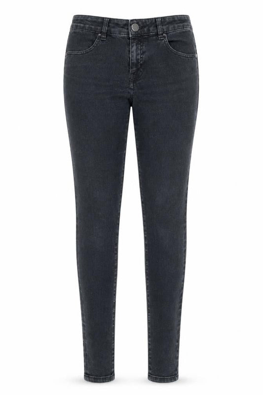Warehouse Womens Black Cotton Skinny Jeans Size 10 L28 in Regular Zip - Pockets
