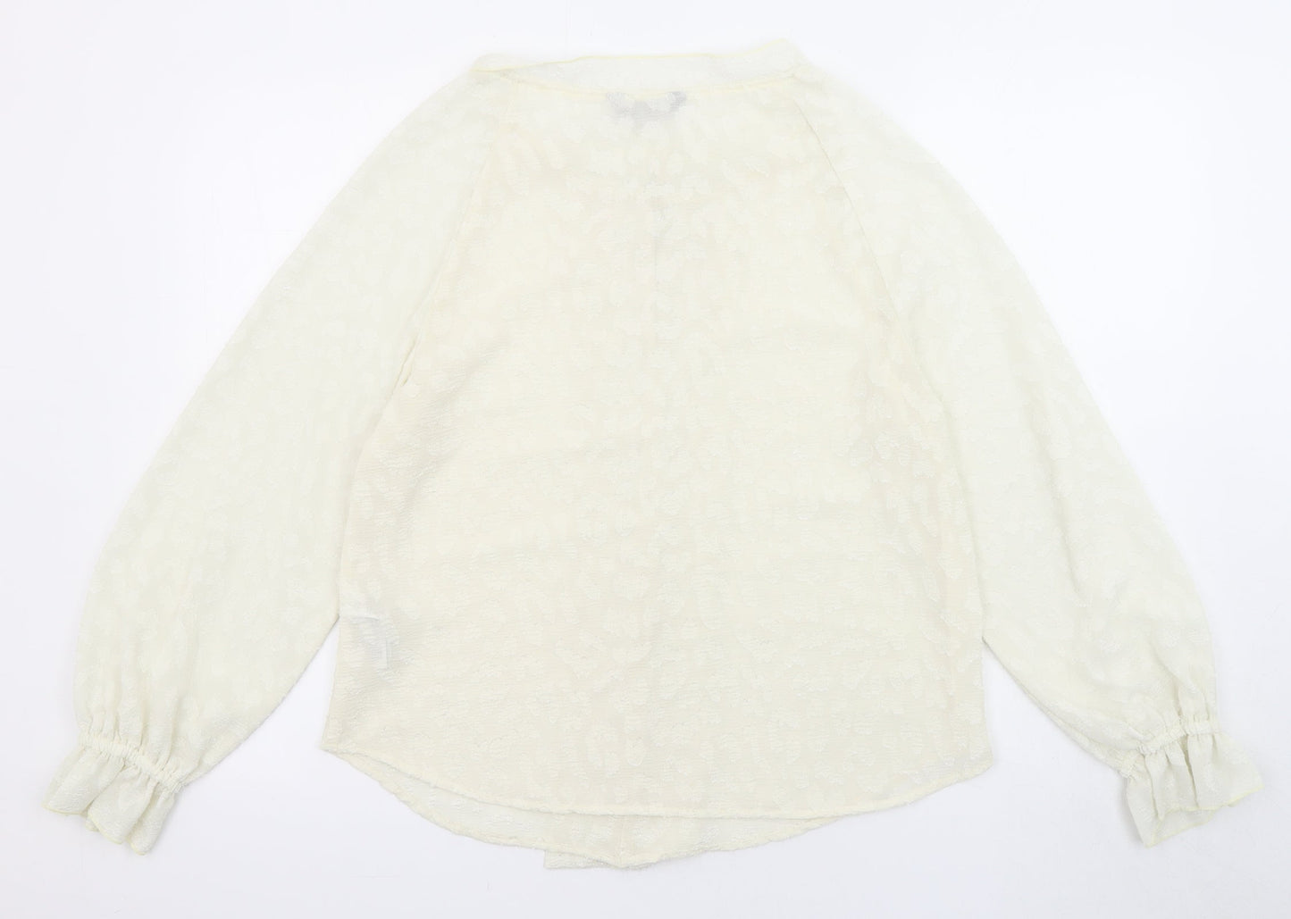 Marks and Spencer Womens Ivory Polyester Basic Blouse Size 6 Halter