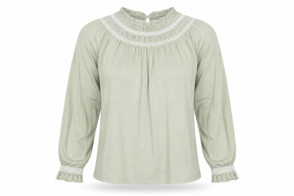 Marks & Spencer Womens Green Cotton Basic T-Shirt Size 6 Boat Neck
