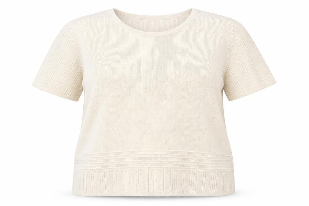 Marks & Spencer Womens Beige Boat Neck Acrylic Pullover Jumper Size 20