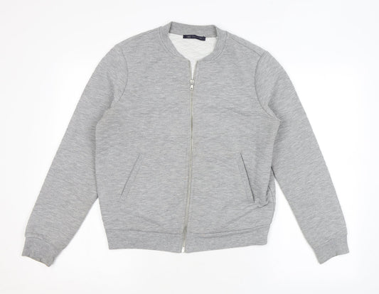 Marks and Spencer Womens Grey Jacket Size 12 Zip