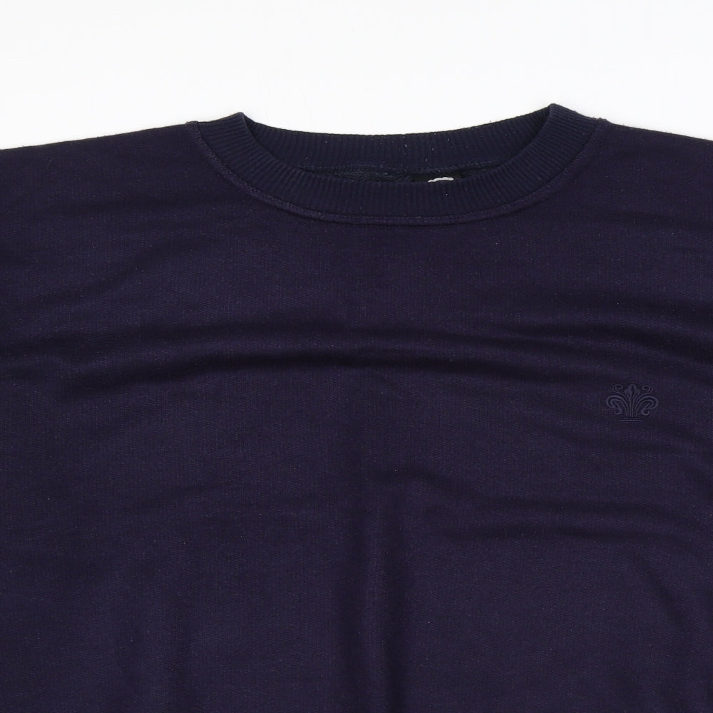 C&A Mens Blue Acrylic Pullover Sweatshirt Size L