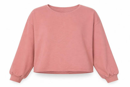 H&M Womens Pink Cotton Pullover Sweatshirt Size M Pullover