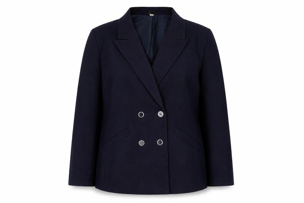 Edinburgh Womens Blue Jacket Blazer Size 14 Button