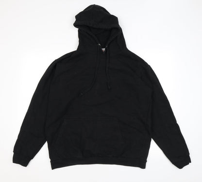 Stars & Stripes Mens Black Polyester Pullover Hoodie Size L - Disco