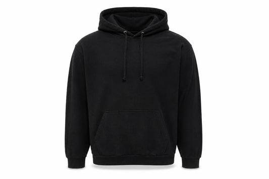 Stars & Stripes Mens Black Polyester Pullover Hoodie Size L - Disco