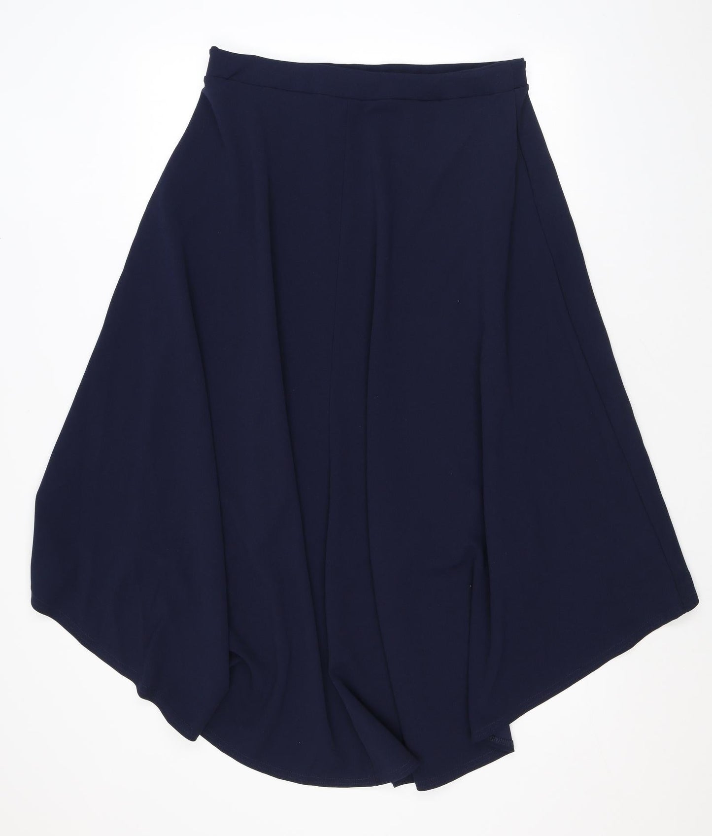 Yours Womens Blue Polyester Swing Skirt Size 16 - Asymmetric