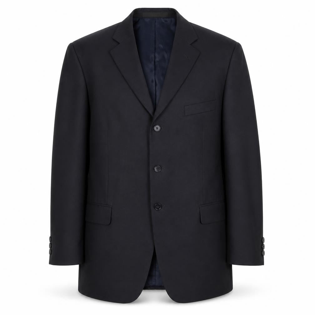 Marks & Spencer Mens Black Polyester Jacket Suit Jacket Size 42 Regular