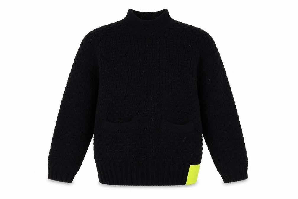 Scotch & Soda Womens Blue Mock Neck Acrylic Pullover Jumper Size M