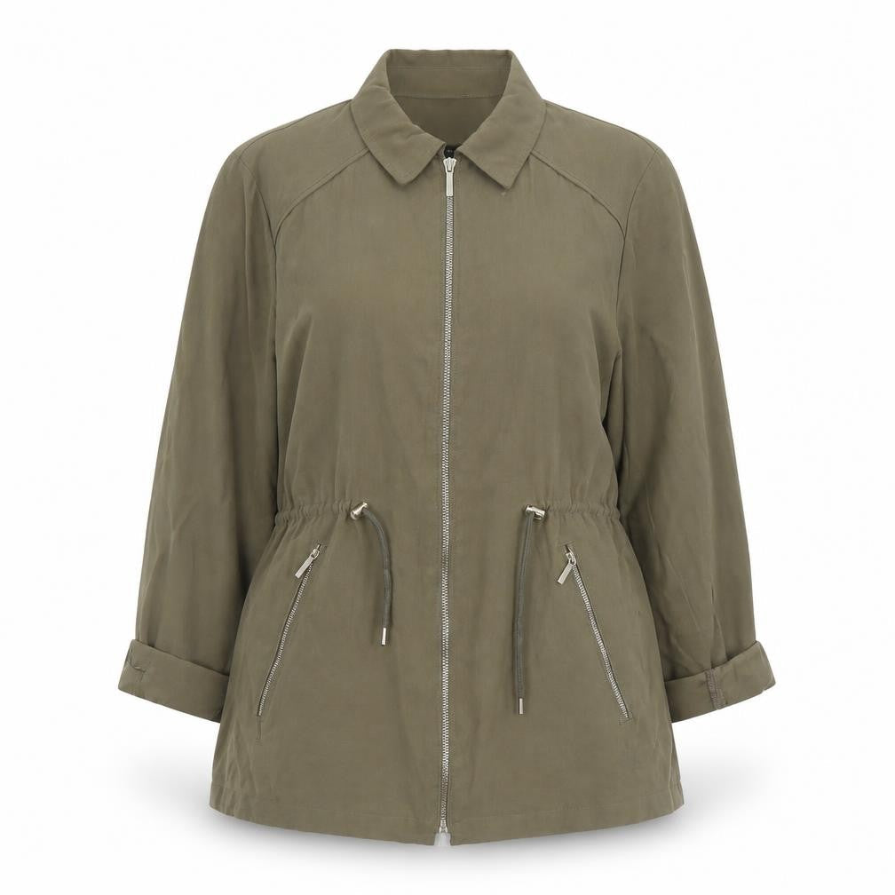 Zara Womens Green Jacket Size M Zip