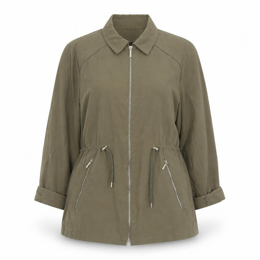 Zara Womens Green Jacket Size M Zip